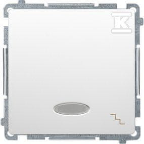 slomart Stopniščno stikalo BMW6L.01/11 Osnovni beli osvetljeni modul