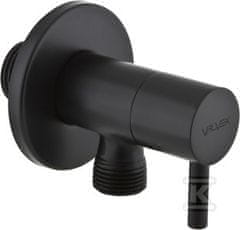 slomart Vega črni kotni ventil s keramično glavo 1/2-3/8"