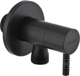 slomart Vega črni kotni ventil s keramično glavo 1/2-3/8"