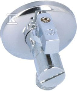 slomart ANGEL Plus kromiran kotni krogelni ventil s filtrom 1/2" - 3/8"
