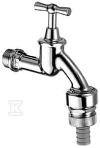 slomart Odtočni ventil 3/4" kromiran z BSZ glavo z metuljčnim ročajem