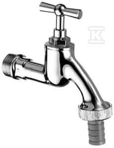 slomart Odtočni ventil 1/2" kromiran z metuljčastim ročajem