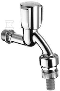 slomart Odtočni ventil Comfort 1/2" krom, z zapornim ventilom, NP