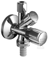 slomart Udoben kombinirani kotni ventil 3/8" kromiran z BSZ, ASAG