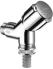slomart Udoben kotni ventil za naprave 1/2", kromiran z protipovratnim ventilom.