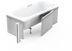 slomart Univerzalna obloga za ploščice za pravokotne kadi 170+90x58 cm z vdolbino