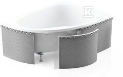 slomart Univerzalno podometno ohišje za polkrožne kadi 240x58cm