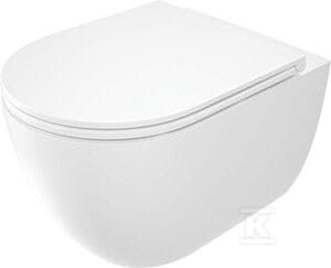 slomart Stenska brezroba WC školjka Okrogla + sedež