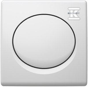 slomart Pnevmatski splakovni ventil za pisoar, Basic, ročni, bel