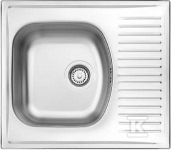 slomart Techno Dekor pomivalno korito z 1 posodo in kratkim odcejalnikom 580x510x150, 3.5" + dodatki