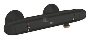 slomart Grohtherm 1000 tuš termostat z DN 15, CoolTouch neogrevajoče ohišje, Long-Life trpežna prevleka, MetalGrip ergonomski ročaji, SafeStop 38°C omejevalnik temperature, TurboStat termostatski vložek