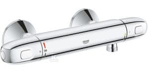 slomart GROHE Grohtherm 1000 termostatski tuš - s tuš setom, krom, SafeStop varnostna zapora, CoolTouch izolirano kovinsko ohišje, Eco gumb za varčevanje z vodo, nazobčani ročaji