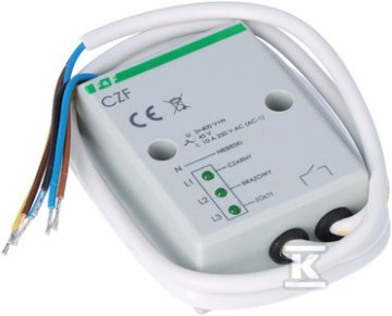 slomart Senzor izpada napetosti in faze CZF kontakt: 1NO, I=10A, hermetično ohišje, priključni kabel