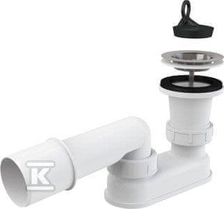 slomart Tuš odtok s sifonom, cedilo iz nerjavečega jekla