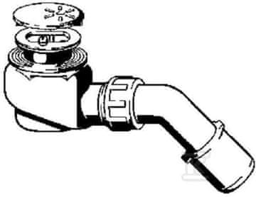 slomart Odtočni set 75x40 / 50 plastika / krom dizajn št. 6928PL