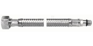 slomart Fleksibilna cev za pipo v pletenici iz nerjavečega jekla s kratkim koncem Viper Plus 3/8" M10x1 D 35"