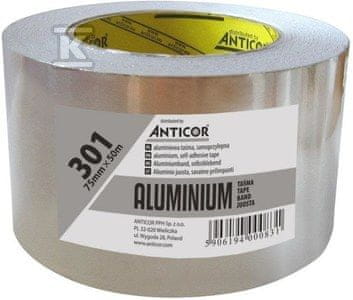 slomart Aluminijasti trak Aluminio 301, 75 mm x 50 m