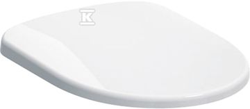 slomart WC deska Selnova, spodnje vpetje, kovinski tečaji, prekrivni pokrov