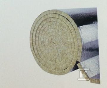 slomart Kamena volnena plošča, enostransko prekrita z aluminijasto folijo z lepilom Paroc HVAC Lamella Mat Alucoat Fix, debeline 50 mm, negorljiva /5m2/