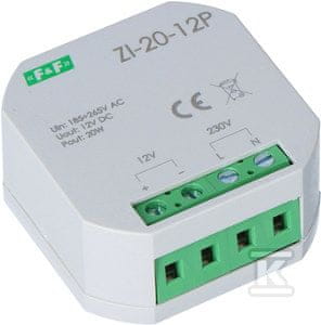 slomart Preklopni napajalnik za razvodno omarico 12V DC 20W