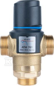 slomart Termostatski mešalni ventil ATM 761 DN20, G 1 palec, temperaturno območje 20-43,0 °C, Kvs 3.2