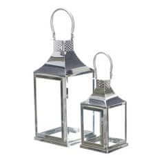 Autronic Svetilka Metal lantern, thin frames - four-sided, silver, price for a set of 2 pieces (LUC313)