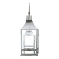 Autronic Svetilka Metal lantern, thin frames - four-sided, silver, price for a set of 2 pieces (LUC313)