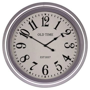 Autronic Stenska ura Wall clock - diameter 58 cm, MDF, glass and metal frame, OLD TIME (HA1757)