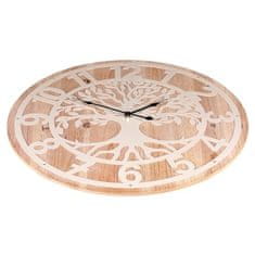 Autronic Stenska ura Wall clock - diameter 60 cm, metal and MDF, tree of life (HA1741)