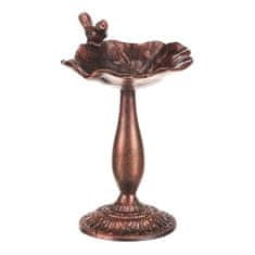 Autronic Napajalnik/krmilnik Bird feeder - metal stand, with bird, copper-antique color (UM0954 COP-ANT)