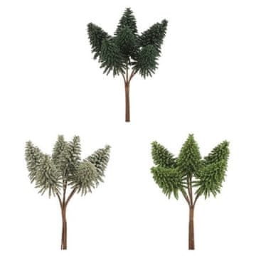 Autronic Okrasitev Mini Christmas Tree - artificial decoration, mix of 3 types, price per pack (54 pcs) (PRA024)