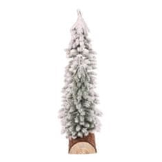 Autronic Božični okraski Spruce on a log - trio, mini, 34 cm, green, snowy (VAN219)