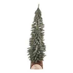 Autronic Božični okraski Spruce on a log - trio, mini, 34 cm, green, frosted (VAN218)