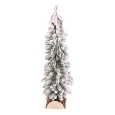 Autronic Božični okraski Spruce on a log - trio, mini, 34 cm, green, snowy (VAN219)