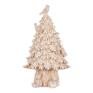 Autronic Božični okraski Tree - polyresin decoration, beige color (AL1542)