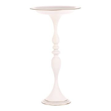 Autronic Kovinska posoda Metal bowl - on a stand, 71 cm, for arranging, white color (FUP537)