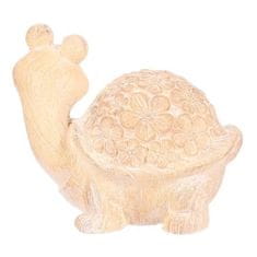Autronic Vrtni okraski Turtle - magnesium, larger, flower pattern, wood imitation (SM507-L)