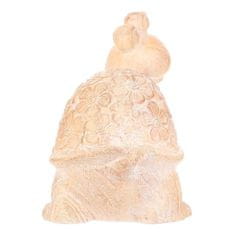 Autronic Vrtni okraski Turtle - magnesium, larger, flower pattern, wood imitation (SM507-L)