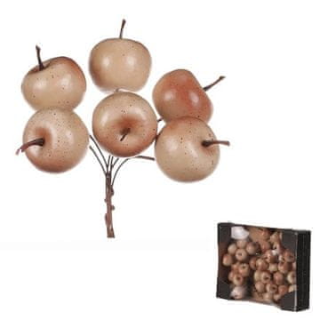 Autronic Okrasitev Apples on a wire - beige, price per pack (36 pcs) (PRA013 BEI)