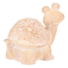 Autronic Vrtni okraski Turtle - magnesium, larger, flower pattern, wood imitation (SM507-L)