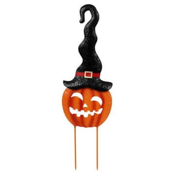 Autronic Buča Spooky pumpkin with hat - metal insert, orange (KOC515)