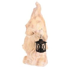 Autronic Vrtni škrat Dwarf - with candle lantern, magnesium, wood imitation (SM514)