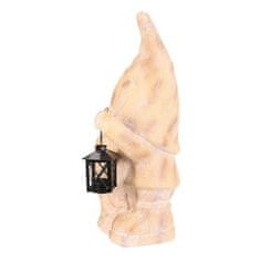 Autronic Vrtni škrat Dwarf - with candle lantern, magnesium, wood imitation (SM514)