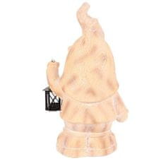 Autronic Vrtni škrat Dwarf - with candle lantern, magnesium, wood imitation (SM514)
