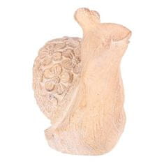 Autronic Vrtni okraski Snail - magnesium, larger, flower pattern, wood imitation (SM506-L)