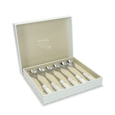 Brandani Set čajne žličke Riccioli di Fata 15cm / 6 kos / inox, keramika