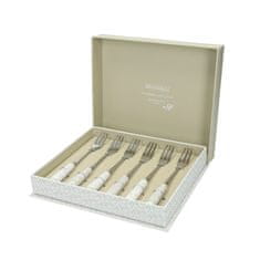 Brandani Set desertne vilice Riccioli di Fata 16cm / 6 kos / inox, keramika