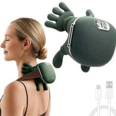 FRILLA® Shiatsu masažna blazina z ogrevanjem 3D, samodejni izklop, nastavljiva hitrost | MASSORA