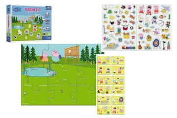 Trefl Magnetna sestavljanka Peppa in njena zabava/Peppa Pig 12 kosov