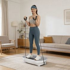 Merach VibPlate vibracijska plošča za vadbo, bela